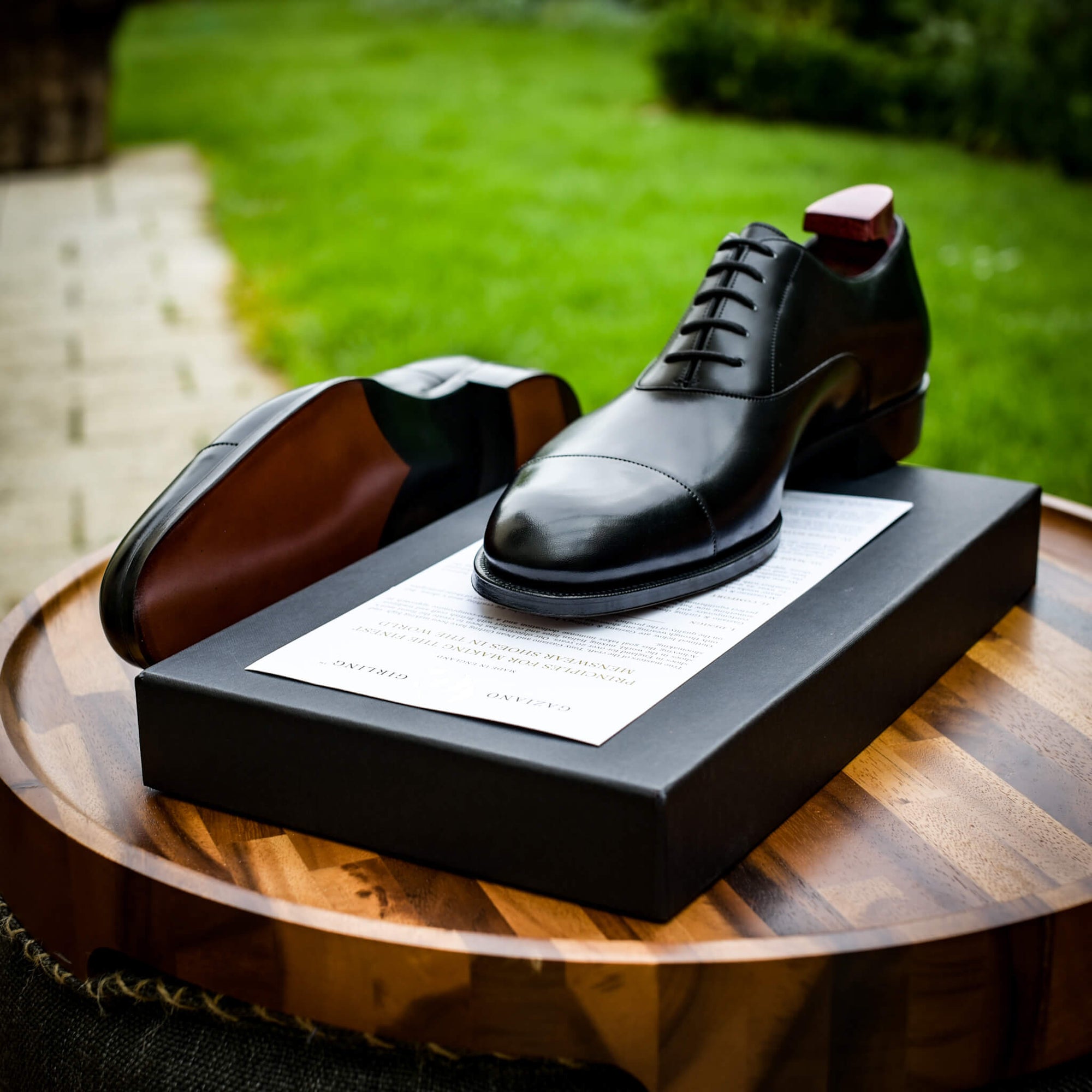 Gaziano & Girling - Black Captoe Oxford - GG06